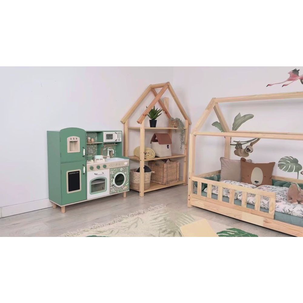 Kinder Home Drvena dječija kuhinja sa dodacima Vintage, Green slika 10