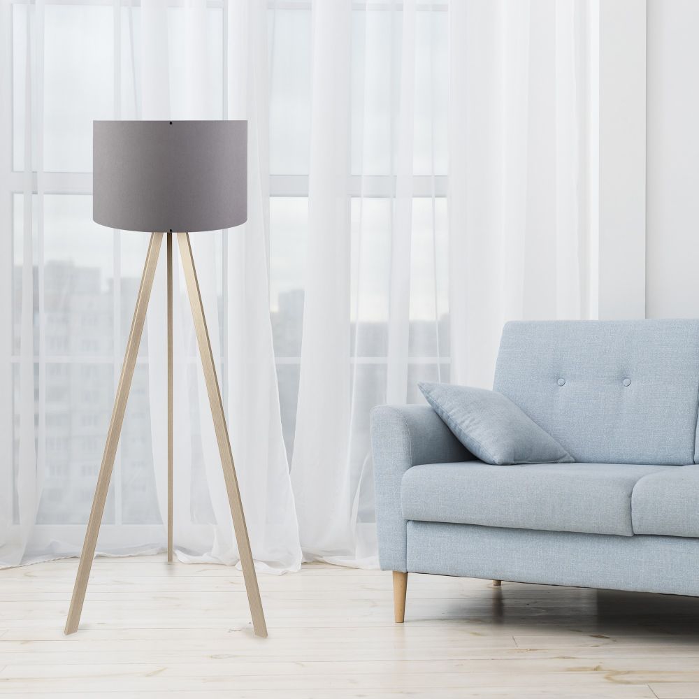 Floor Lamp AYD-1522 colour: Grey and Oak slika 1
