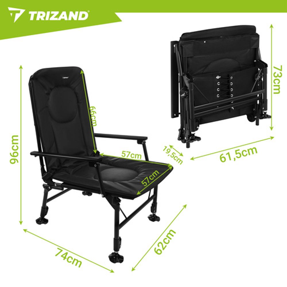 Trizand podesiva ribarska stolica/fotelja slika 2