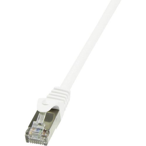 LogiLink CP2071S RJ45 mrežni kabel, Patch kabel cat 6 F/UTP 5.00 m bijela sa zaštitom za nosić 1 St. slika 3