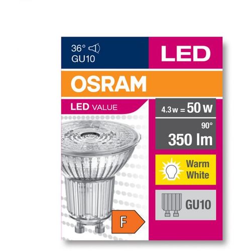 OSRAM LED sijalica GU10 4,3 W (50W) 3000K 36° slika 3