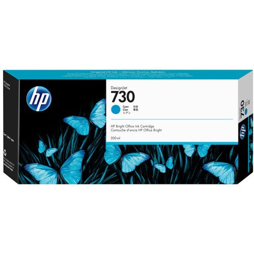 HP 730 300 ml Cyan Ink Cartridge  P2V68A slika 1