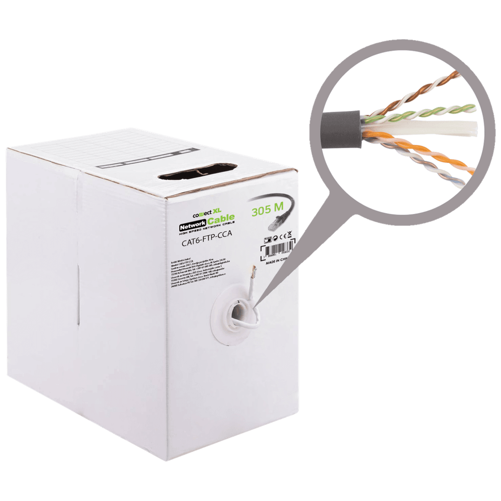 Connect XL Mrežni FTP kabl, CAT6, CCA, 305 met. - CAT6-FTP-CCA slika 1