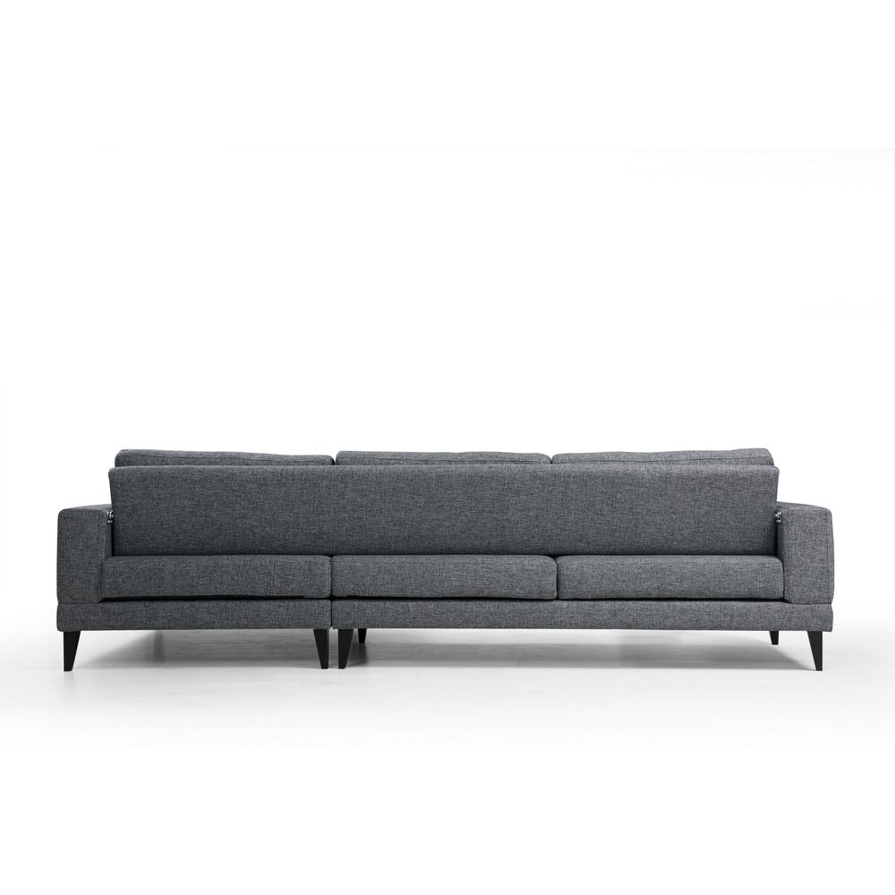 Nordijska Kutna Sofa na Razvlačenje Desna (L3+Chl) Tamno Siva slika 9