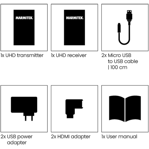 MARMITEK, HDMI ekstender | bežični | 4K Ultra HD | jednokrevetna soba slika 3