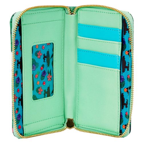 LOUNGEFLY DISNEY JUNGLE BOOK BARE NECESSITIES ZIP AROUND WALLET slika 4