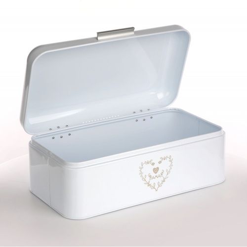 Altom Design kutija za kruh bijela sa limenim poklopcem - 020701744 slika 2