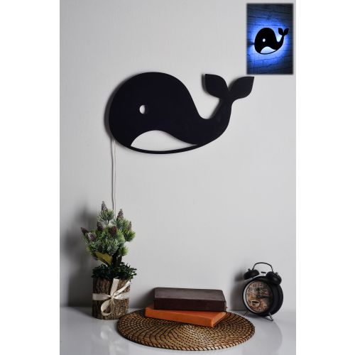 Wallity Dekorativno LED svijetlo- BABY , Baby Whale - Blue slika 7