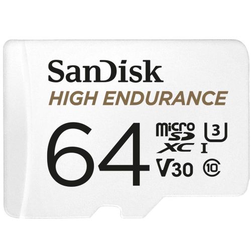 SanDisk High Endurance video microSDHC kartica 64GB + SD adapter za Full HD / 4K video, do 100/40 MB/s C10, U3, V30 slika 2