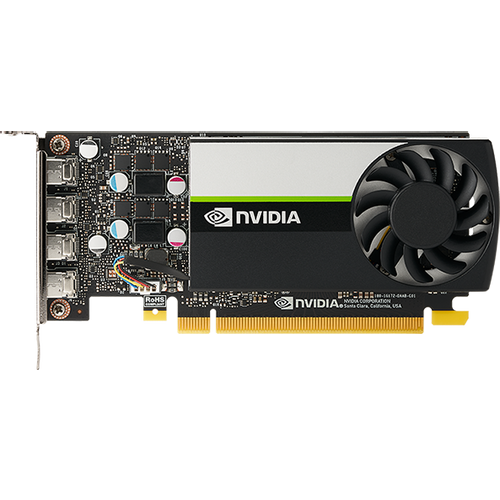 PNY NVIDIA GPU VCNT1000-SB 4GB GDDR6 128bit, 2.5 TFLOPS, PCIE 4.x16, 4x mDP, LP sinle slot, 1 fan slika 2