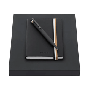 Hugo Boss Set olovka hemijska i notes A6 HPNN352A, crni