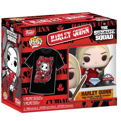 Set Figura POP i Majica DC Comics Suicide Squad Harley Quinn, Veličina M slika 6