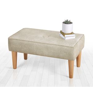 Square - Cream Cream Pouffe