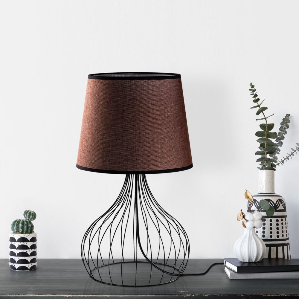Telıs - 5392 Crna-Smeđa Stolna Lampa slika 1