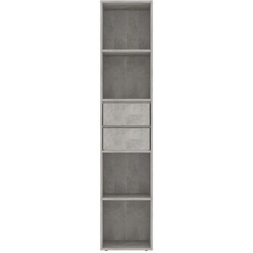 Ormarić za knjige siva boja betona 36 x 30 x 171 cm od iverice slika 10