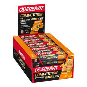 Enervit Sport čokoladice Competition Bar Orange 22g Carbs bez glutena 30g, 25 komada