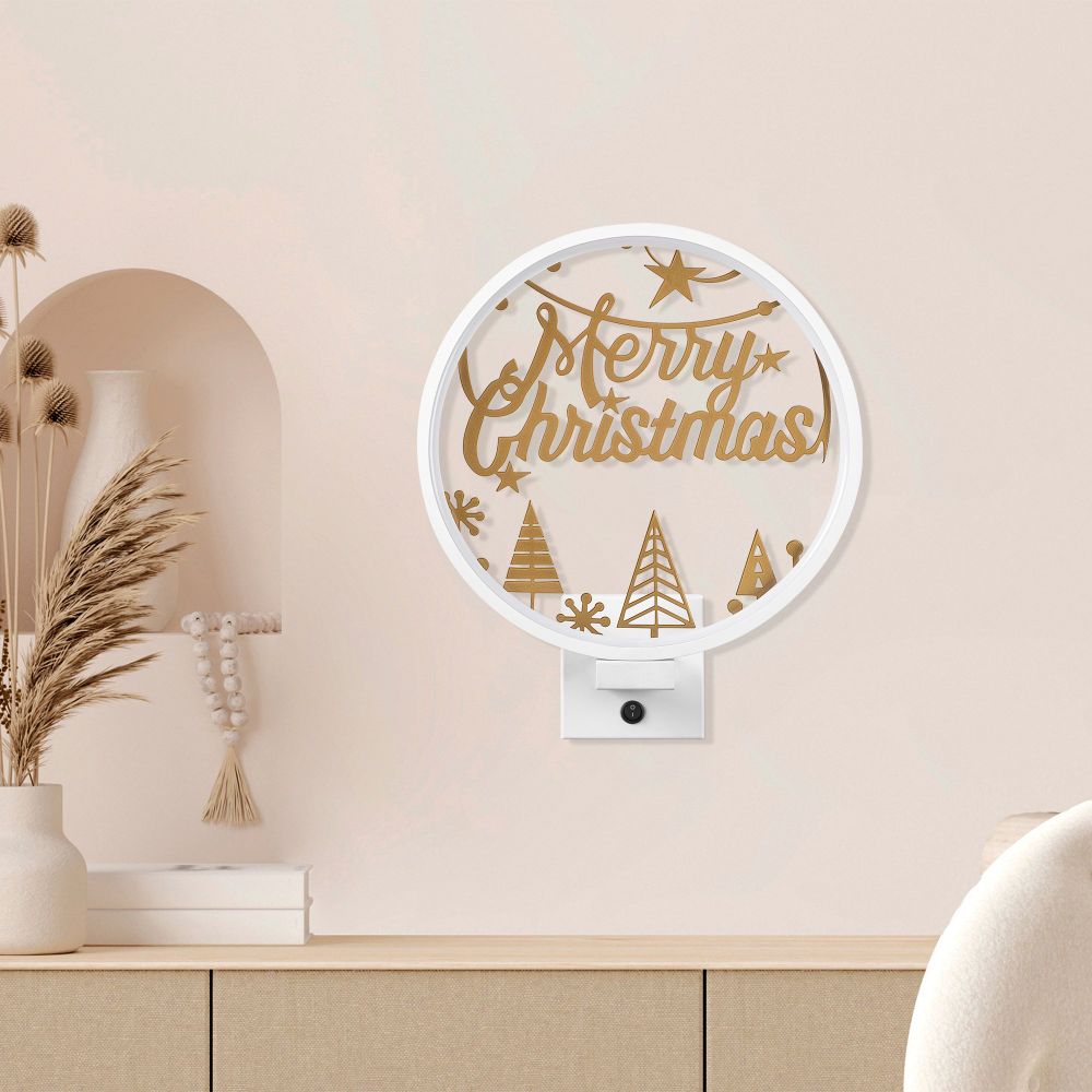 Zidna Lampa XMAS28 - Bijela i Zlatna slika 3