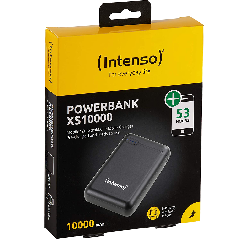 (Intenso) Prijenosni punjač za mobitele i tablete 10000mAh - XS10000 black slika 1