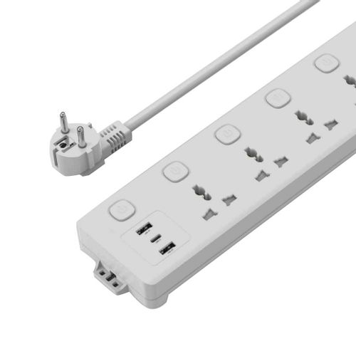 XO Produžni Kabl WL19 5 utičnica + 2USB+C 2m slika 1