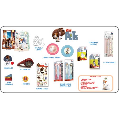 BOŽIĆNI PAKET IZNENAĐENJA                                  SECRET LIFE OF PETS - CURICE slika 2