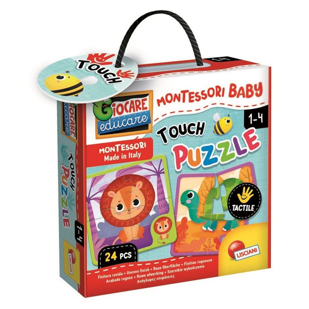 Lisciani Edukativna igra Montessori Baby Touch Puzzle - Dodirni i osjeti slika 1