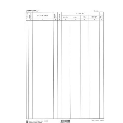 VIII-4 ULOŽAK ZA SITUACIJU - PREDRAČUN; List, 21 x 29,7 cm slika 2