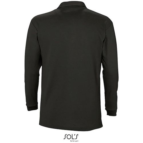 WINTER II muška polo majica sa dugim rukavima - Crna, XL  slika 5