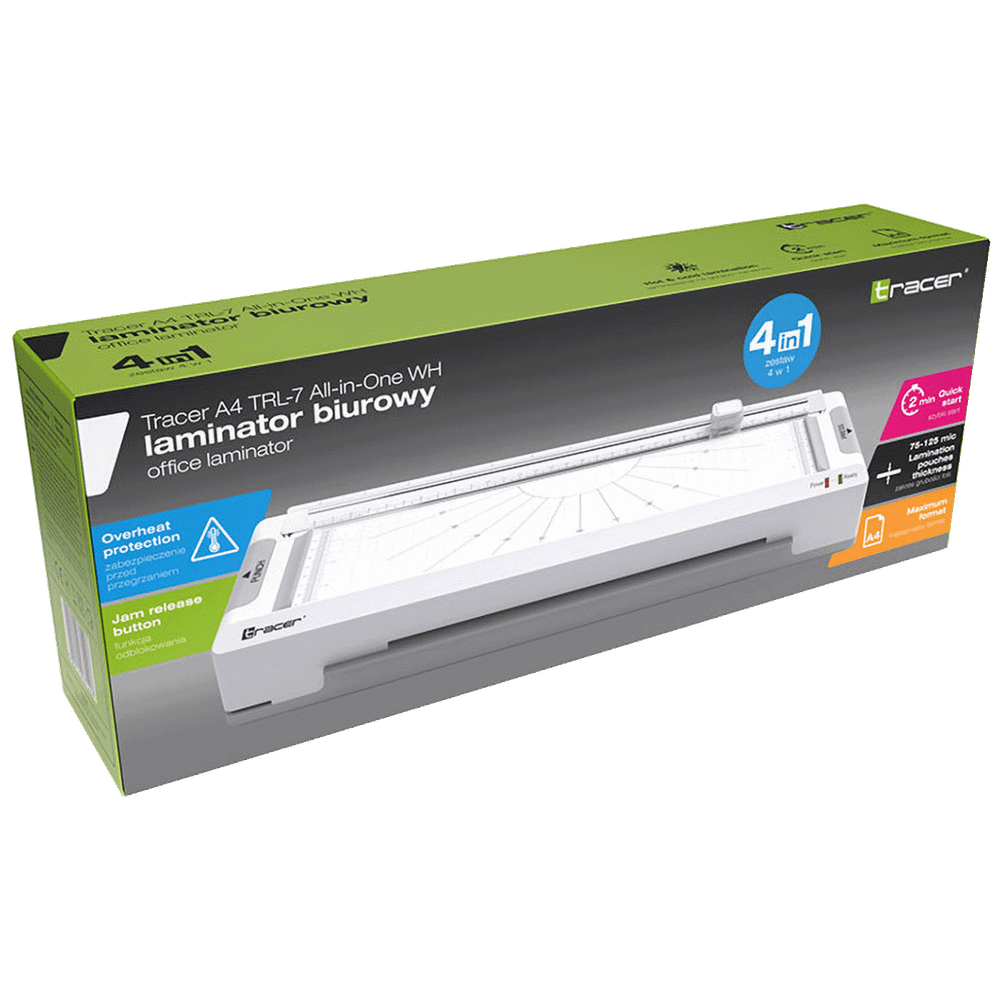 Tracer 4u1 Laminator / Plastifikator / Rezac A4 - TRACER A4 TRL-7 ALL-IN-ONE WH slika 4
