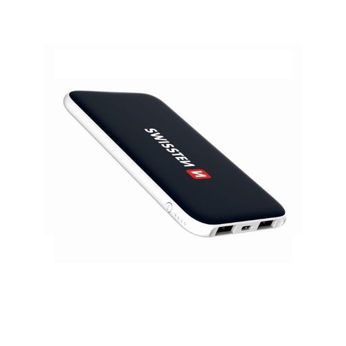 Dodatna baterija - Power Bank SWISSTEN BLACK CORE 5000mAh, slim, 2*USB slika 2