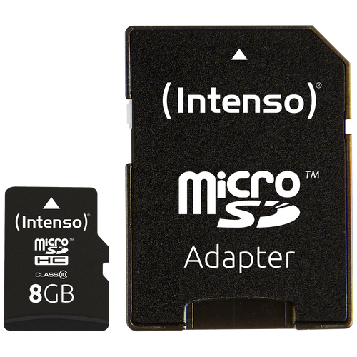 (Intenso) Micro SD Kartica 8GB Class 10 (SDHC &amp; SDXC) sa adapterom - SDHCmicro+ad-8GB/Class10 slika 2