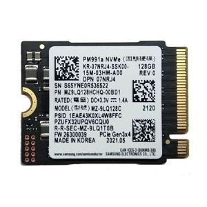 Samsung SSD disk 128GB, NVMe, PCIe, M.2, 30mm