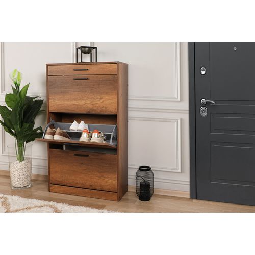 SHC-431-OO-1 Oslo Walnut Shoe Cabinet slika 4