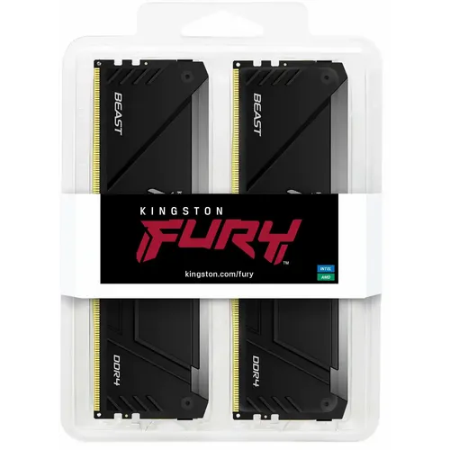 Memorija DDR4 16GB (2x8GB) 3600MHz Kingston Fury Beast RGB KF436C17BB2AK2/16 slika 3