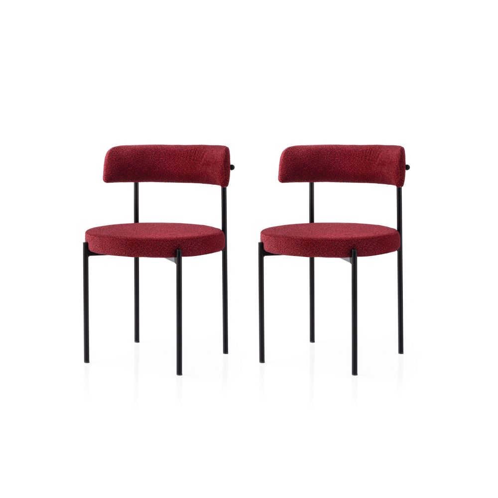 Gını - 4009 V2 Crna i Crvena Stolica Set (2 Komada) slika 1