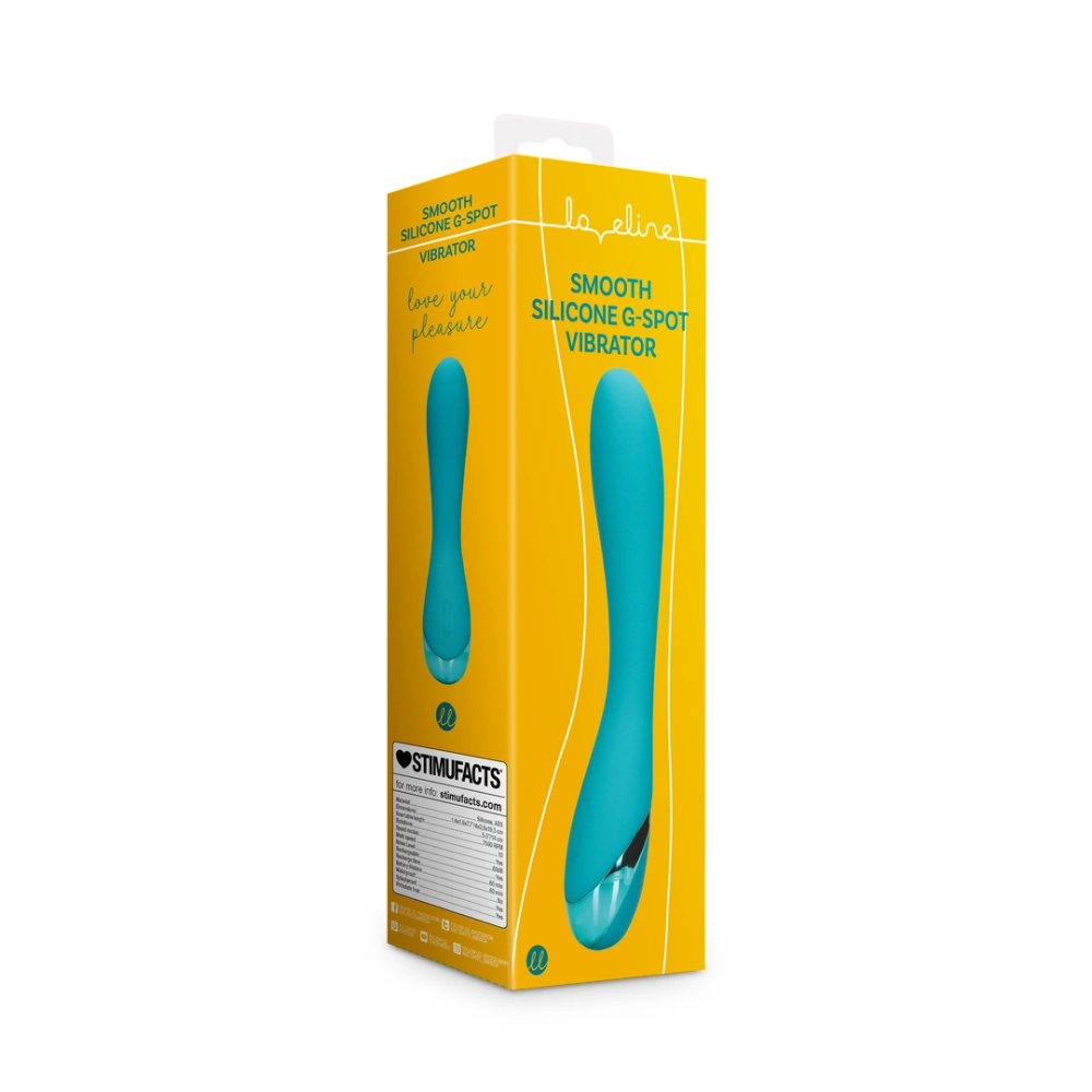 Loveline by Shots Smooth silikonski vibrator za G-točku - Teal Blue slika 2