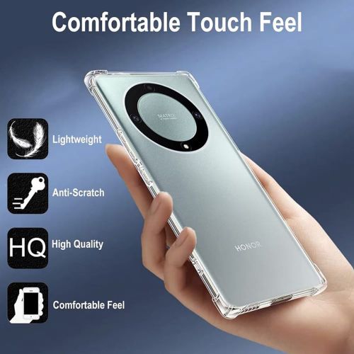 Techsuit Shockproof Clear Silicone prozirna maskica otporna na udarce za Honor Magic6 Lite slika 2