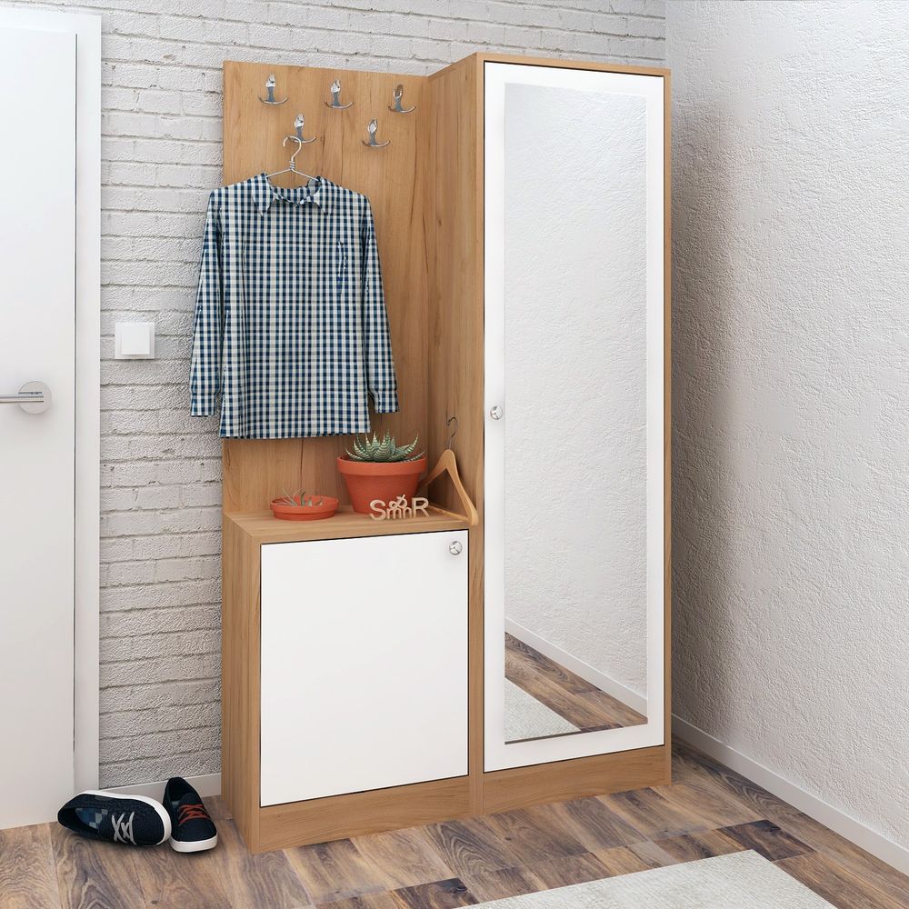 Hall stand Broc - Orah i Bijela slika 2