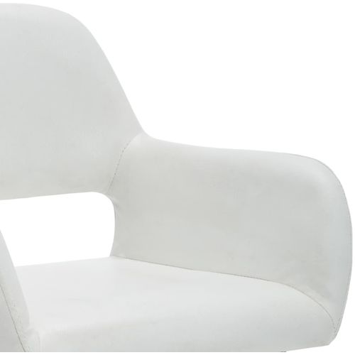Blagovaonske stolice od umjetne kože 6 kom bijele slika 42