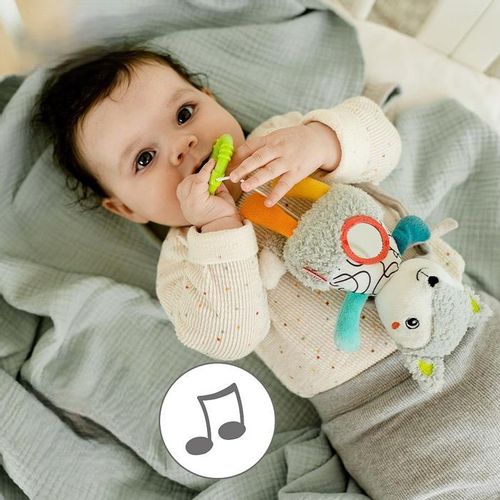 Baby Fehn Mekana mini muzička igračka na potez, Lisica slika 2