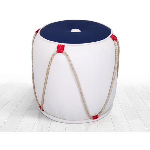 Fora v3 - Blue, White Blue
White Pouffe slika 2