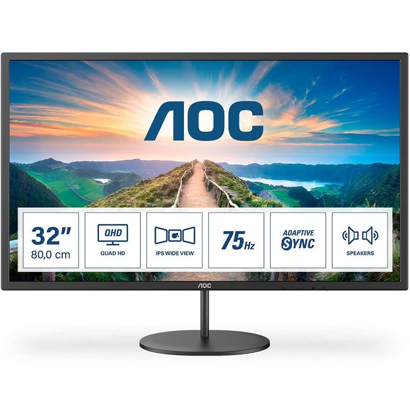 AOC AOC Q32V4 31.5″ IPS QHD Monitor s osvježavanjem od 75Hz image