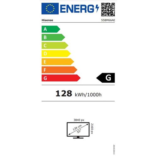 Hisense digital signage display 55BM66AE 55'' / 4K / 500 nits / 60 Hz / (24h / 7 dana) slika 4