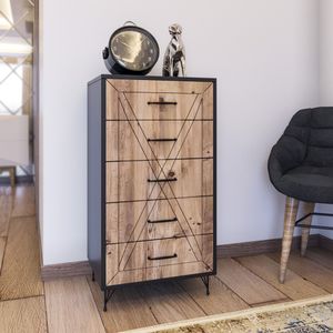 Planet Anthracite Komoda od Hrasta