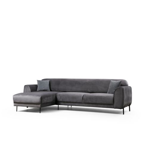 Atelier Del Sofa Kutna garnitura na razvlačenje, Antracit, Image Corner Left ( Chl-3R ) - Anthracite slika 9