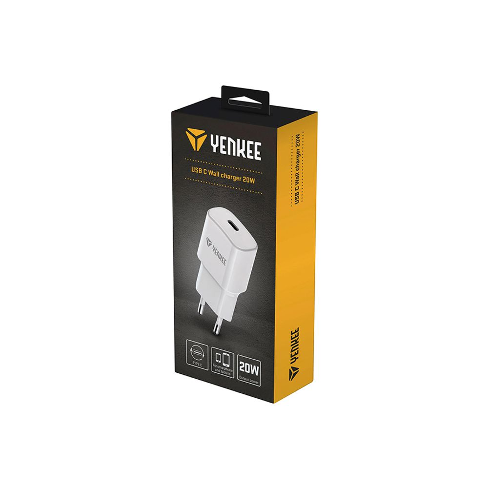 YENKEE Punjač za telefone USB C YAC 2033WH, 20W slika 3