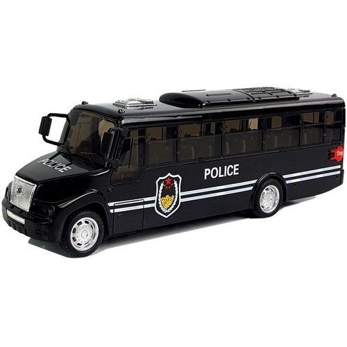 Policijski autobus sa svjetlosnim i zvučnim efektima crni slika 2