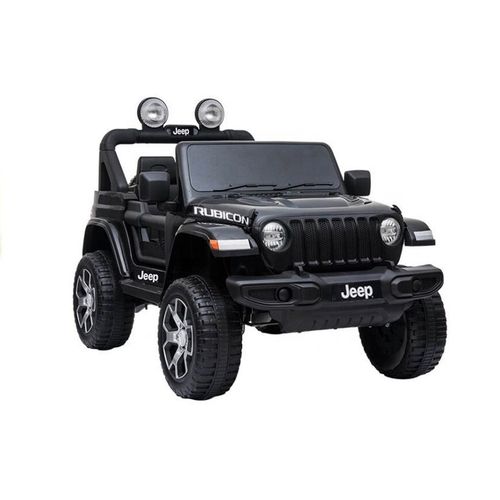 Licencirani auto na akumulator Jeep Rubicon 4x4 - crni slika 1