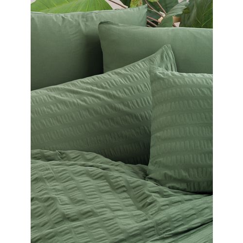 L'essential Maison Crepe - Zeleni set duplog prekrivača za jorgan slika 2