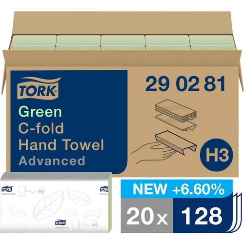 TORK 290281  papirnati ručnici  zelena 20 kom./paket  20 St. slika 3