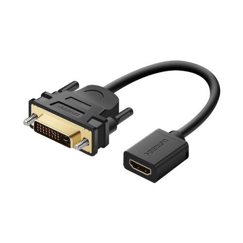 Adapter UGREEN, HDMI (Ž) na DVI (M), 15cm, crni slika 1